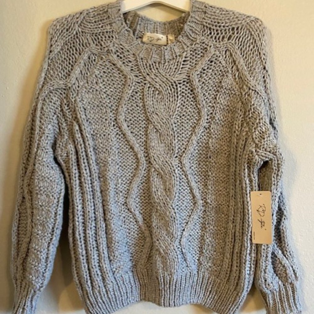 RD Style Grey Knit Sweater (S)